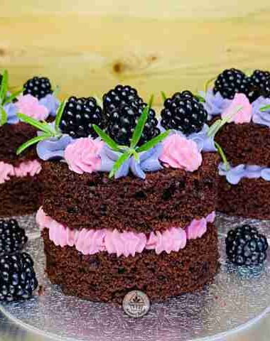 BlackBerry Mini Chocolate Cake