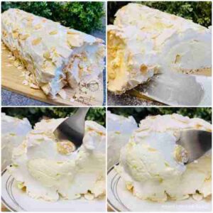 Lemon meringue roulade